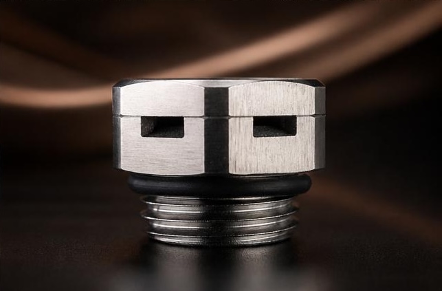Side profile of protective vent plug